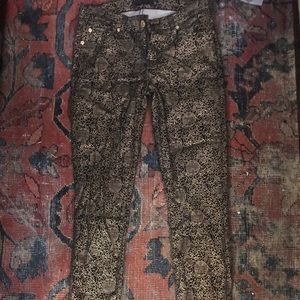 7 for all mankind patterned jeans
